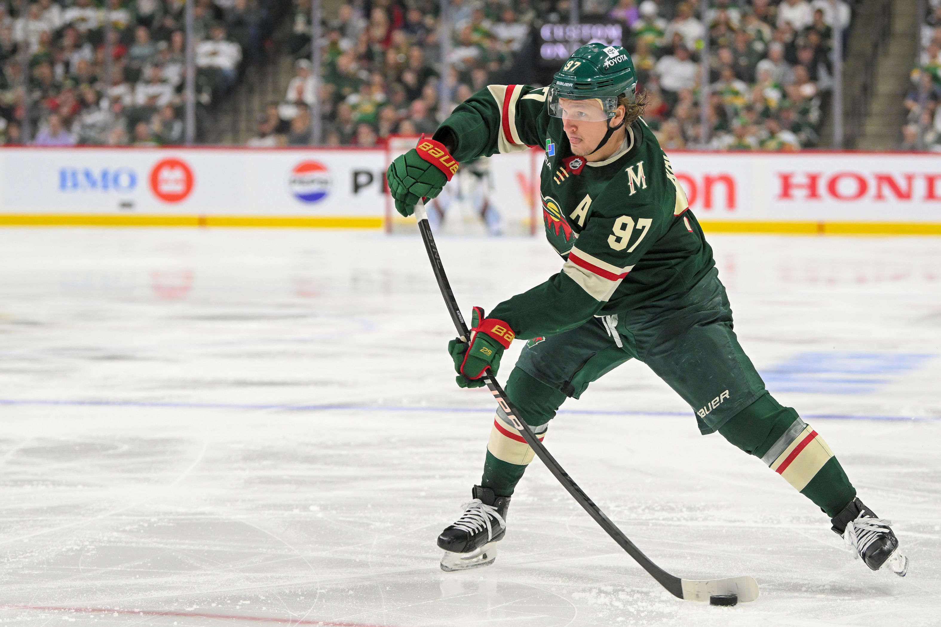 The Wild won't be able to maneuver confidently until they know how much it's going to cost to keep Kaprizov - Source: Imagn